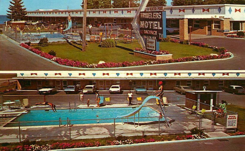 Travelers Motel - Vintage Post Card